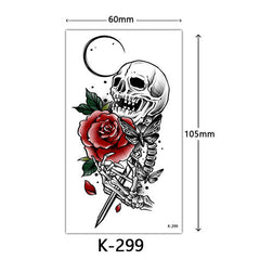 skull temporary tattoos-1