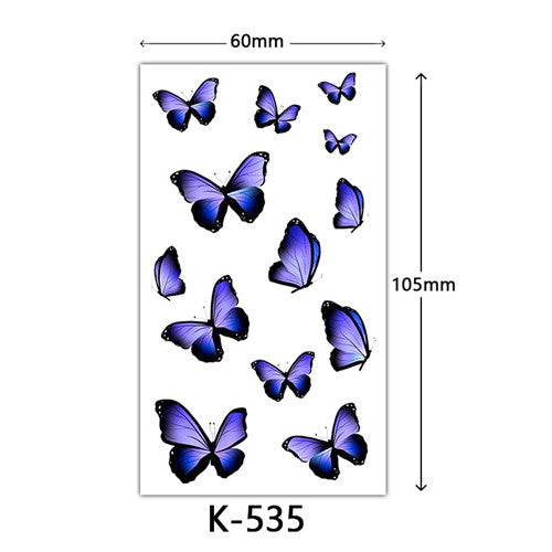 small purple butterfly tattoo