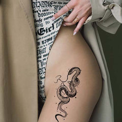 Black Snake Temporary Tattoo