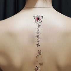 Butterfly Spine Tattoo