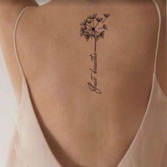 Dandelion Spine Tattoos