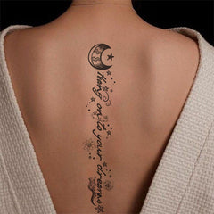 Moon Phase Tattoo Spine