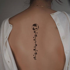 Solar System Spine Tattoos