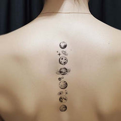 Space Spine Tattoos
