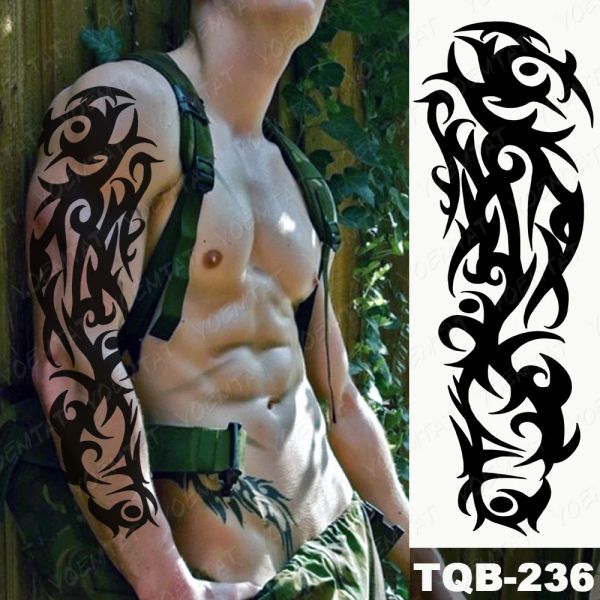 Temporary Tribal Tattoo Sleeves