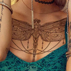 Big Dragonfly Temporary Tattoo