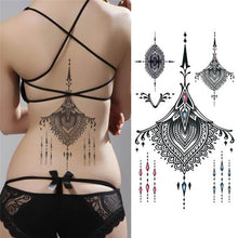 Load image into Gallery viewer, Jewel Sternum Temporary Tattoo
