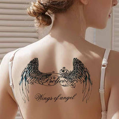 Wing of Angel Feather Temporary Tattoo