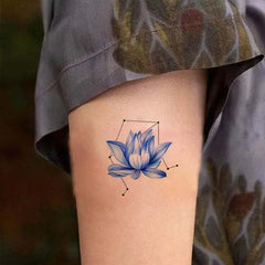 Small Water Lily Temporary Tattoo