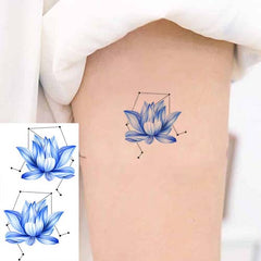 Small Water Lily Temporary Tattoo