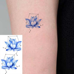 Small Water Lily Temporary Tattoo