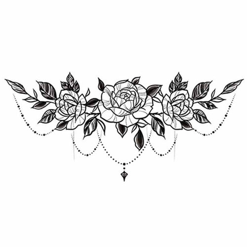 Flower Tattoo Outline
