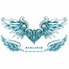 Wing Feather Temporary Tattoo