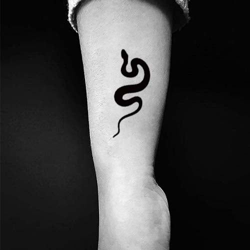 Snake Outline Tattoo