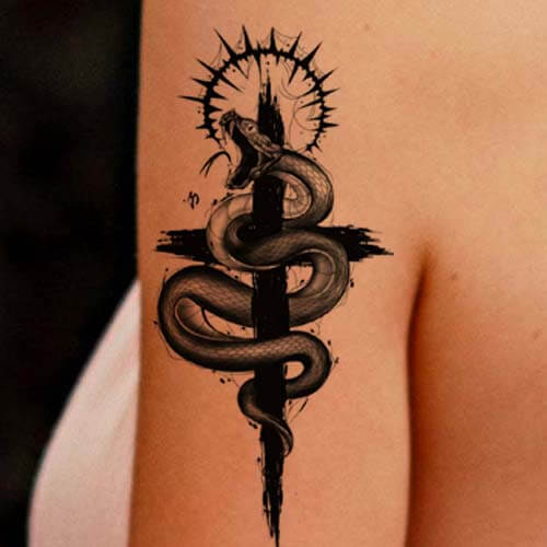 Wrap around Snake Tattoo