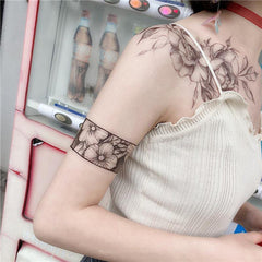 Flower Armband Temporary Tattoo