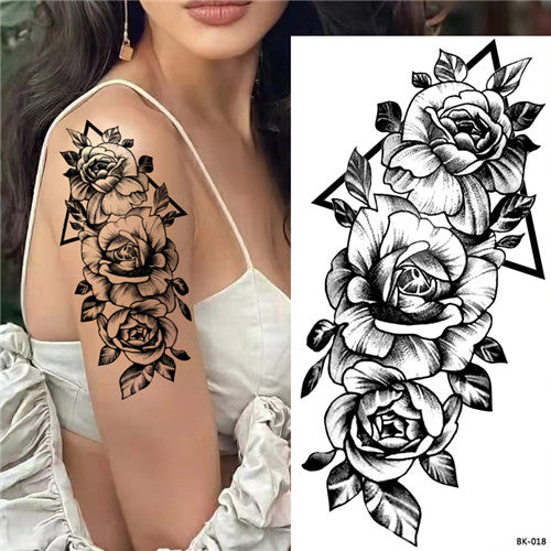 Geometric Flower Temporary Tattoos – neartattoos