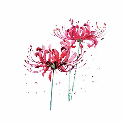 Beautiful Spider Lily Temporary Tattoo