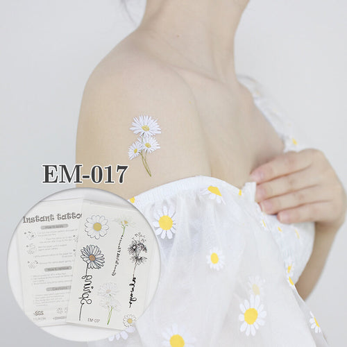 Daisy Flower Tattoos- Sheet EM-017