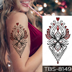 Temporary Tattoo for Women, Flower Temporary Tattoos