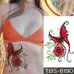 Temporary Tattoo for Women, Flower Temporary Tattoos