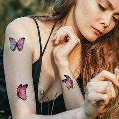 Watercolor Butterfly Tattoos 
