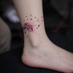 Dandelion Tattoo with Butterfly