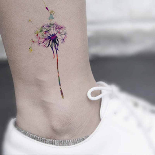 Tattoo of Dandelion Blowing