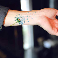 Minimalist Dandelion Tattoo 
