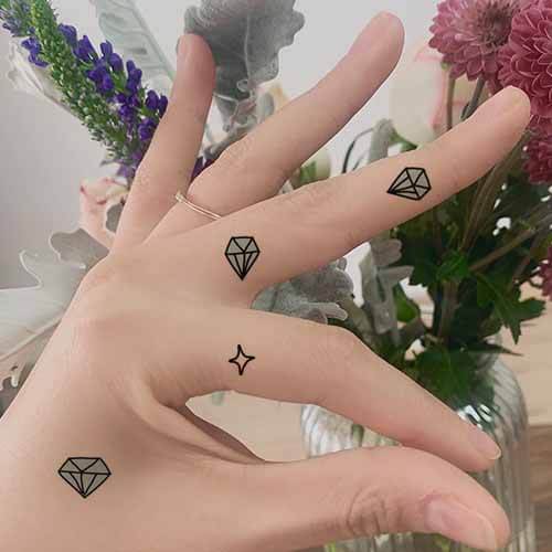 Diamond Tattoo on Finger