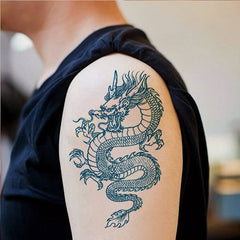 Blue Dragon Tattoo - Dragon Temporary Tattoos