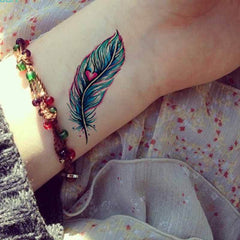 Heart Feather Tattoo