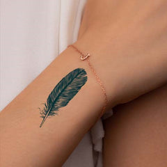 Feather Wrist Tattoo