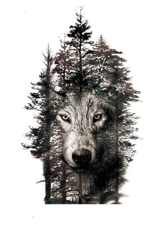 Wolf Forearm Tattoo - Wolf Forest Tattoo – neartattoos
