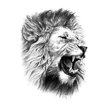 Load image into Gallery viewer, Roaring Lion Temporary Tattoo

