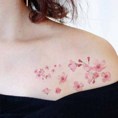 Peach Blossom Flower Tattoo