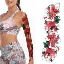 Load image into Gallery viewer, Peony Temporary Sleeve Tattoo
