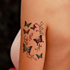 Small Watercolor Butterfly Temporary Tattoo
